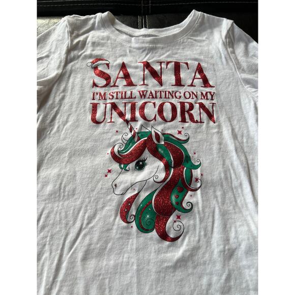 The Children’s Place - Santa I’m Still Waiting On My Unicorn Top - Picture 4 of 5